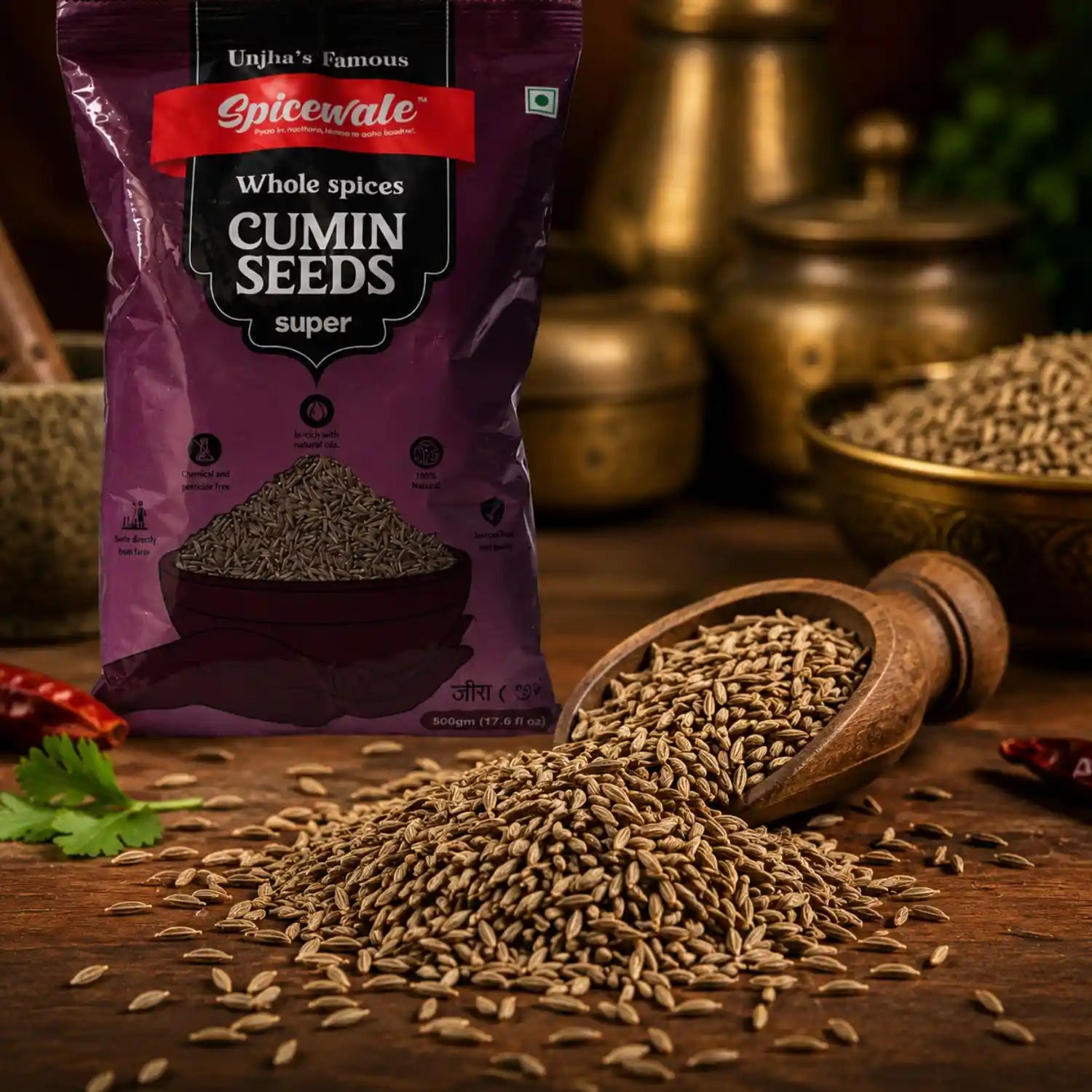 Jeera, Whole Cumin Seeds, Stone-Free