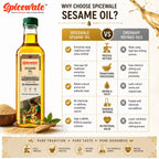 Cold Pressed Sesame Oil, Til Tel, 1 Litre