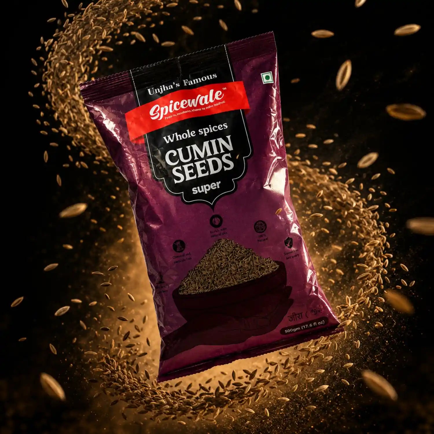 Jeera, Whole Cumin Seeds, Stone-Free