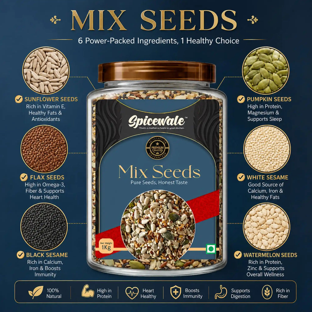 Mix Seeds, 5-Seed Superfood Blend, Raw and Natural