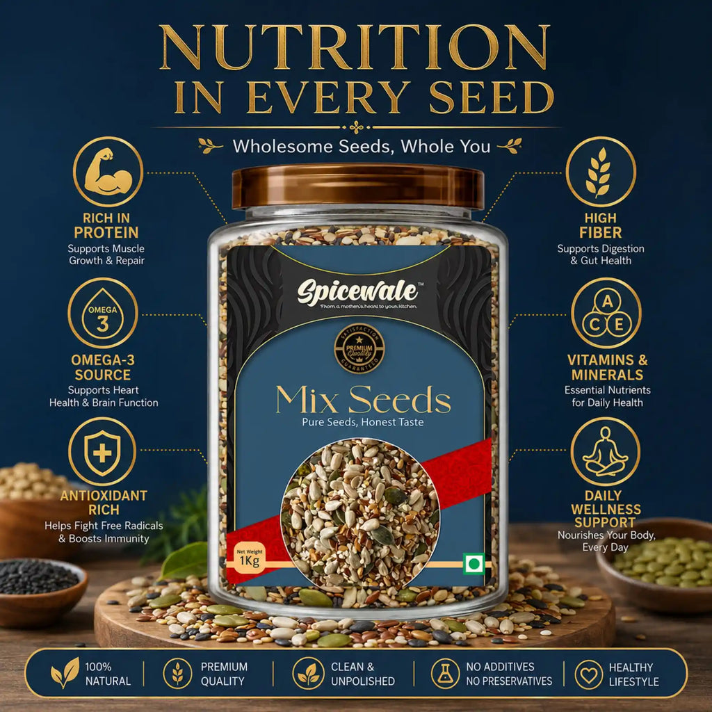 Mix Seeds, 5-Seed Superfood Blend, Raw and Natural