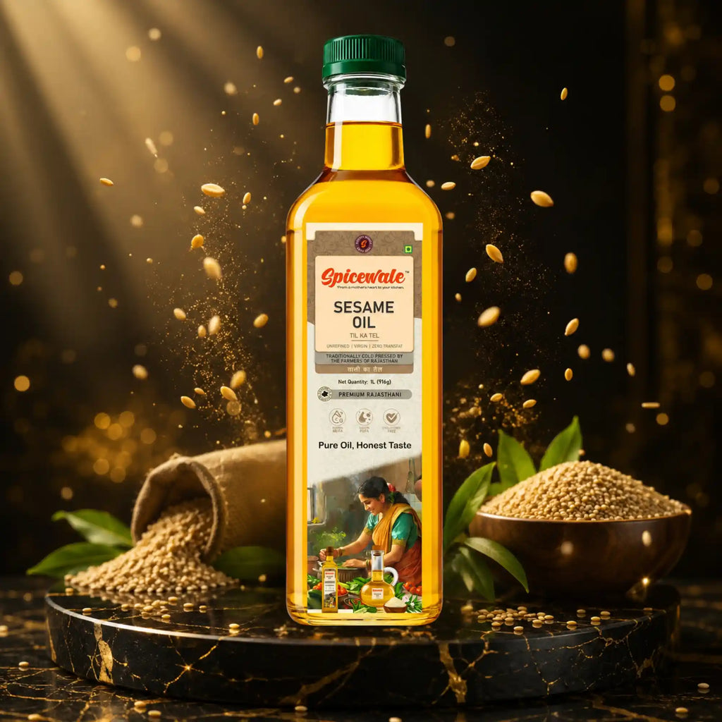 Cold Pressed Sesame Oil, Til Tel, 1 Litre