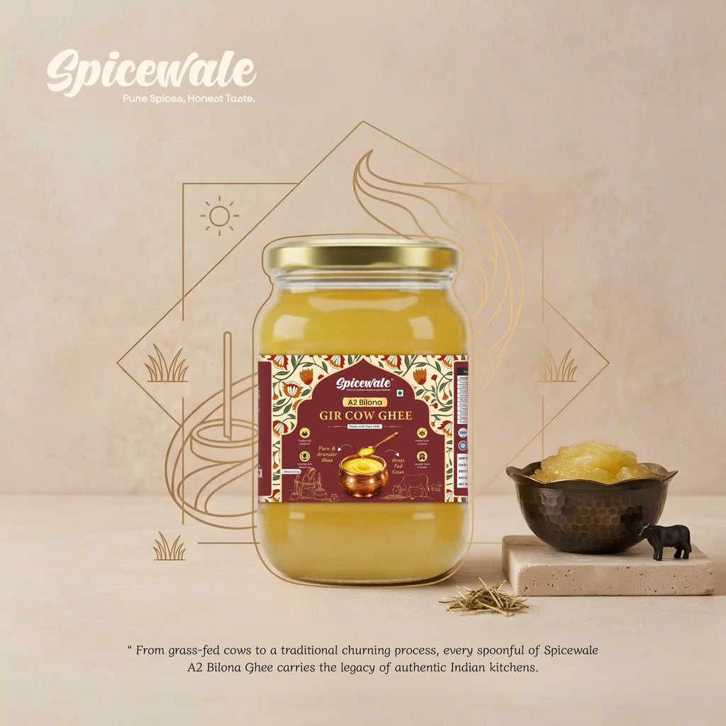Bilona A2 Ghee, Glass Jar, Hand-Churned