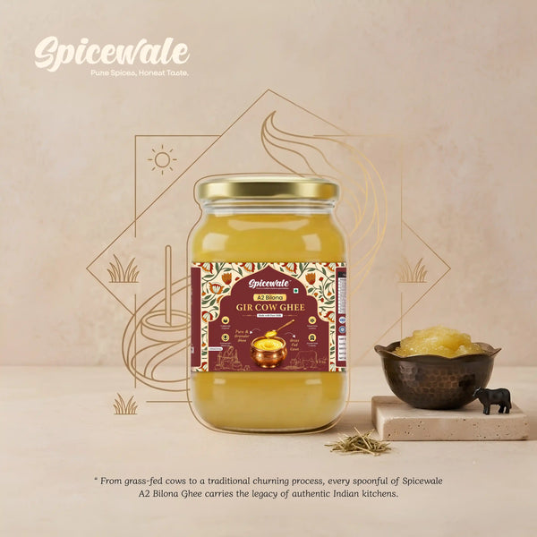 Bilona A2 Ghee, Glass Jar, Hand-Churned