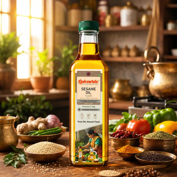 Cold Pressed Sesame Oil, Til Tel, 1 Litre