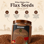 Flax Seeds, Alsi, Double Sortex, Omega-3 Rich