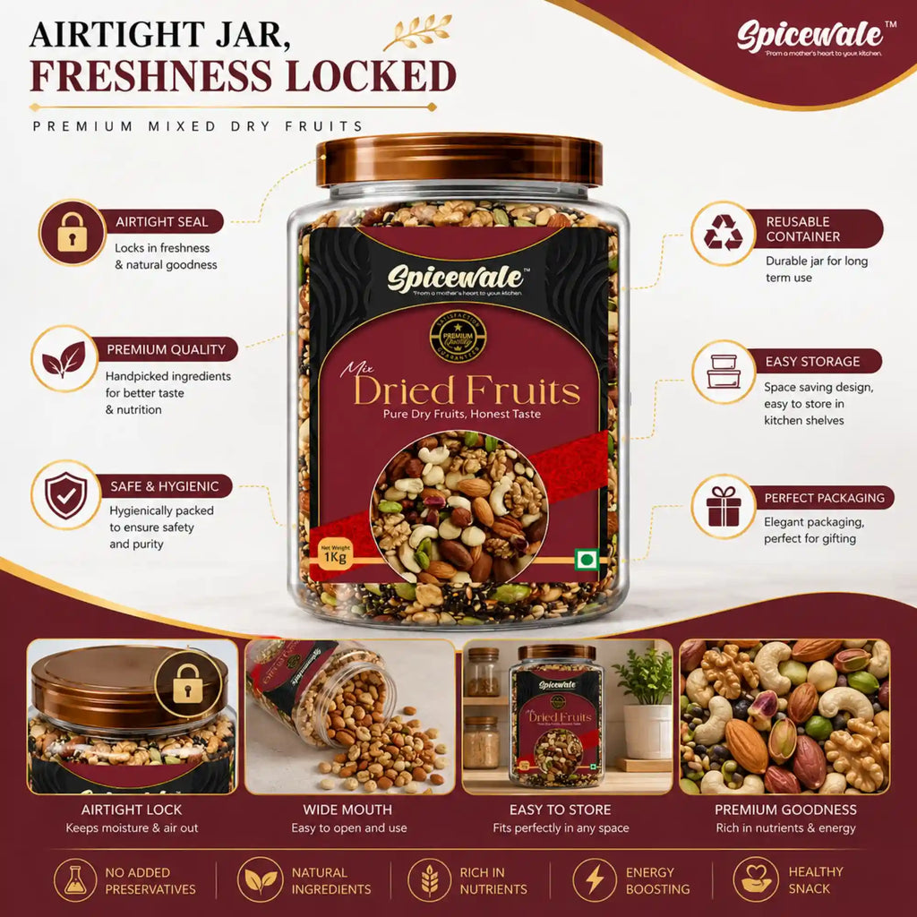Mix Dried Fruits, Natural, No Added Sugar