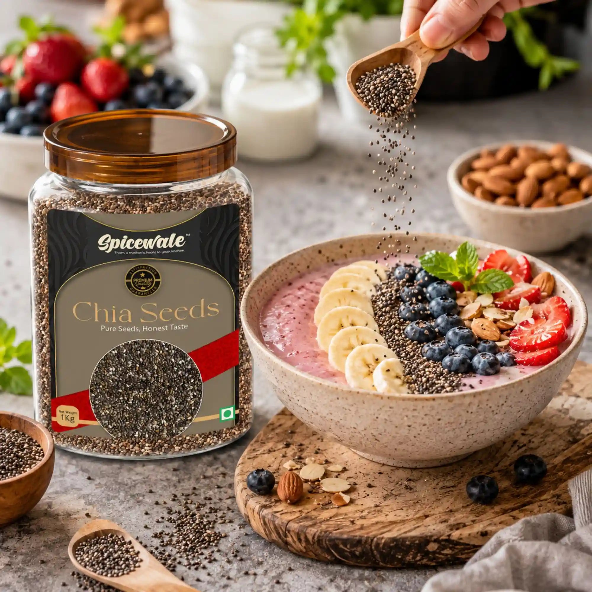 Chia Seeds, Double Sortex, Omega-3 Rich