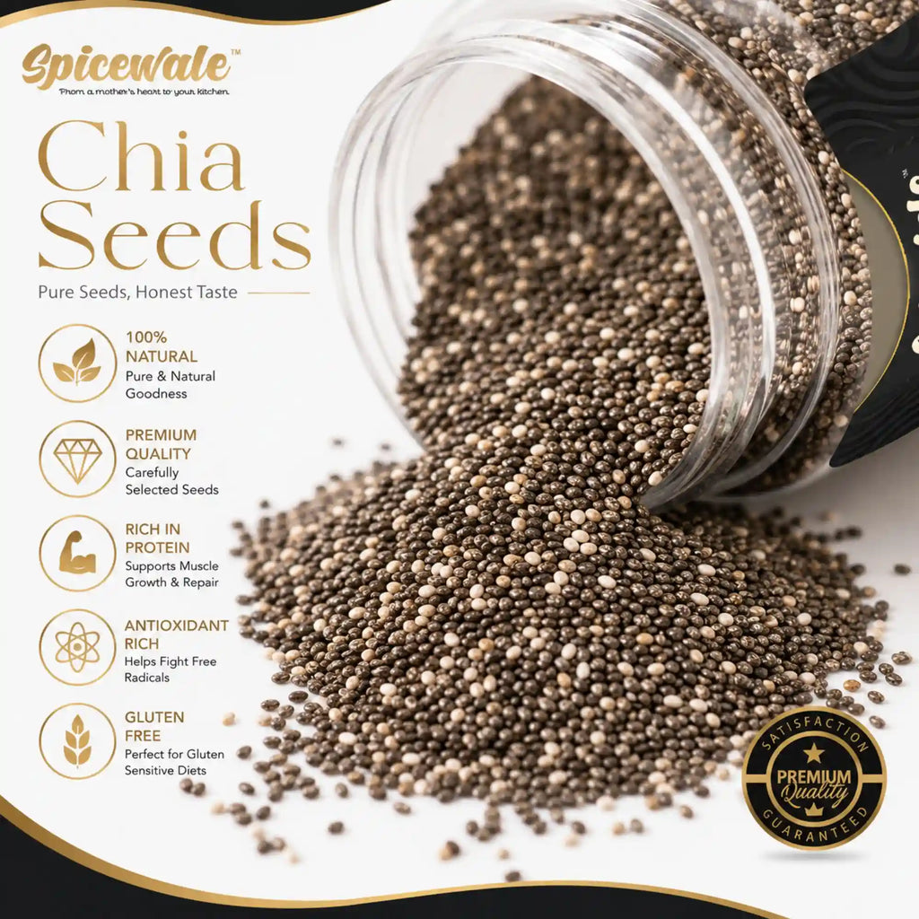 Chia Seeds, Double Sortex, Omega-3 Rich
