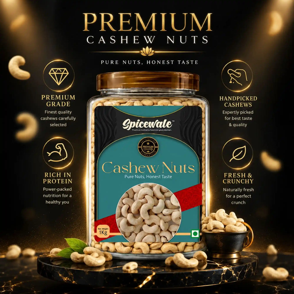Cashew W320, Whole Premium Kaju, Ivory White