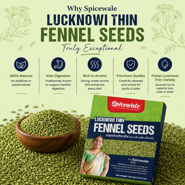 Barik Lakhnowi Saunf, Fine Fennel, Regional Specialty