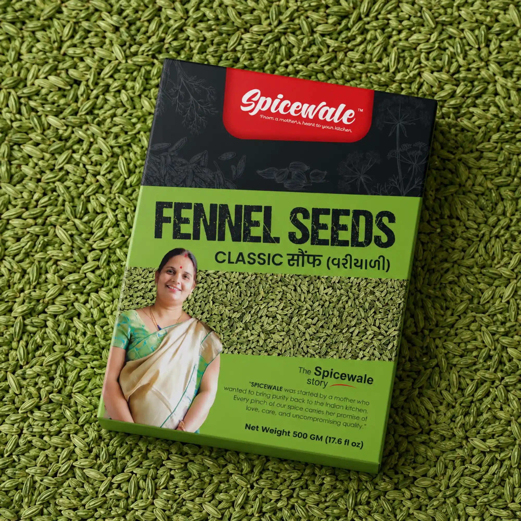 Fennel Seeds Classic, Whole Saunf, Stone-Free