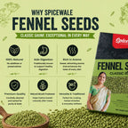 Fennel Seeds Classic, Whole Saunf, Stone-Free