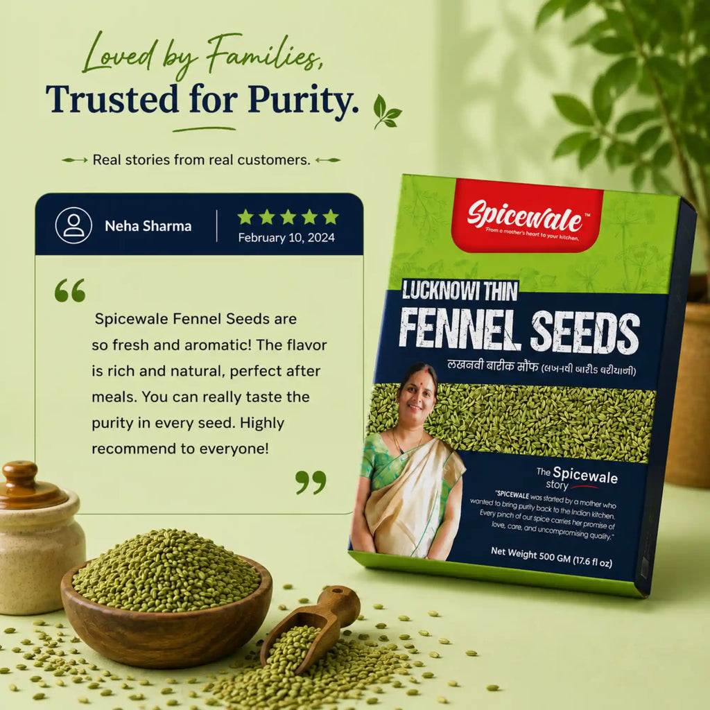 Fennel Seeds Classic, Whole Saunf, Stone-Free