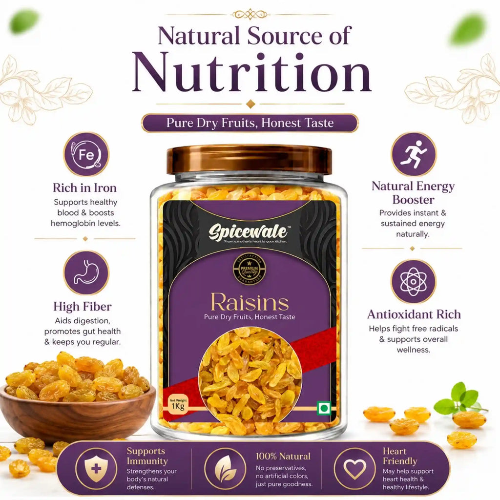 Raisins, Kishmish, Sun-Dried, No Preservatives