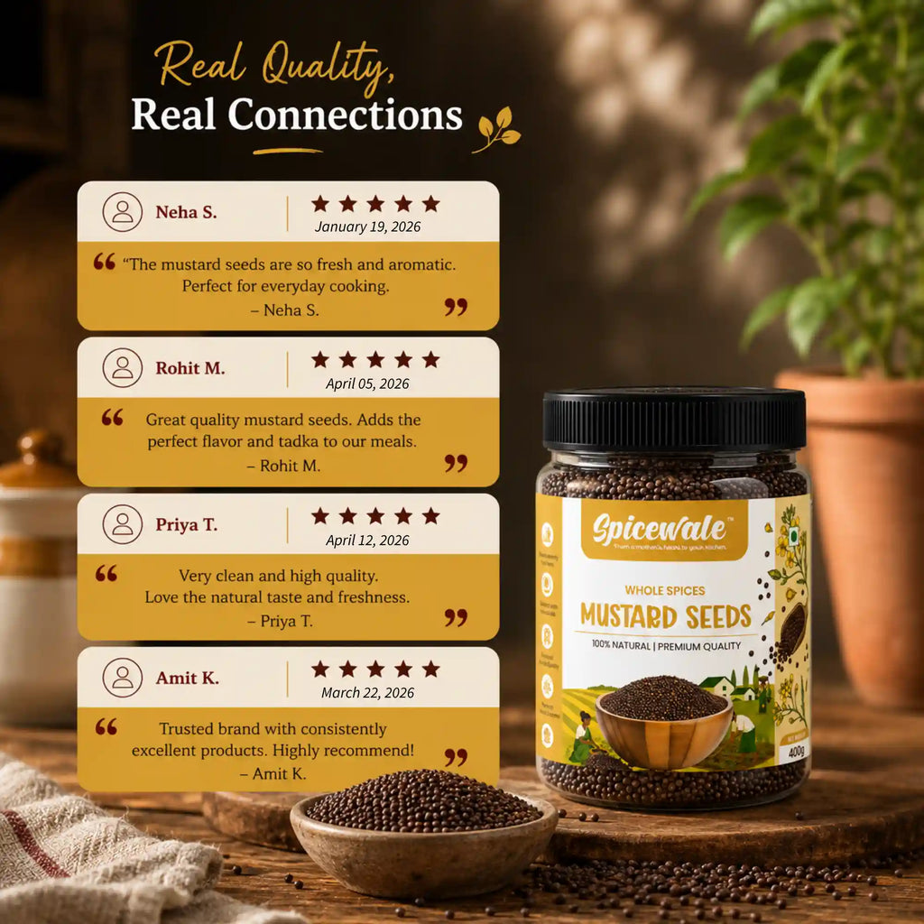 Mustard Seeds, Whole Rai, Stone-Free
