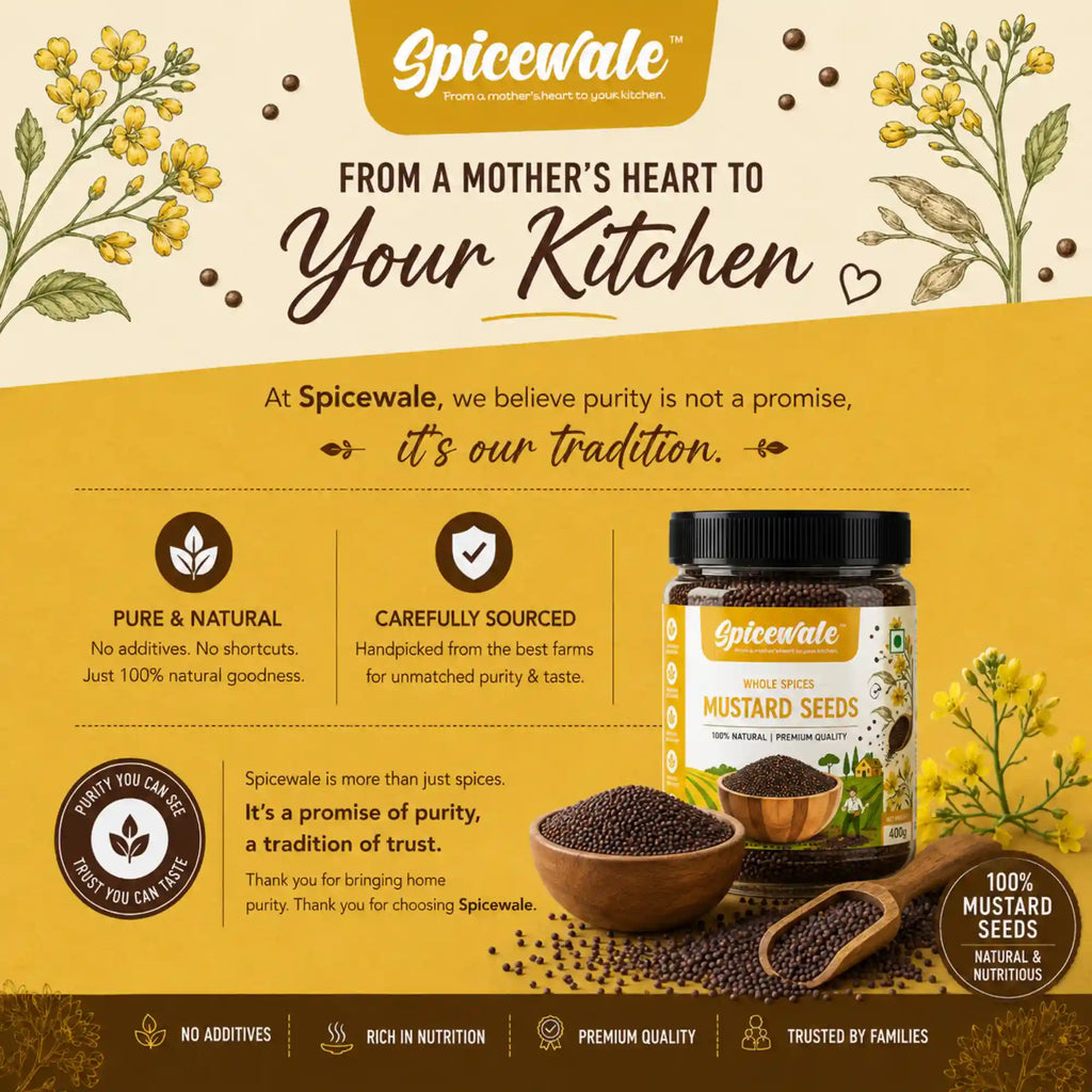 Mustard Seeds, Whole Rai, Stone-Free