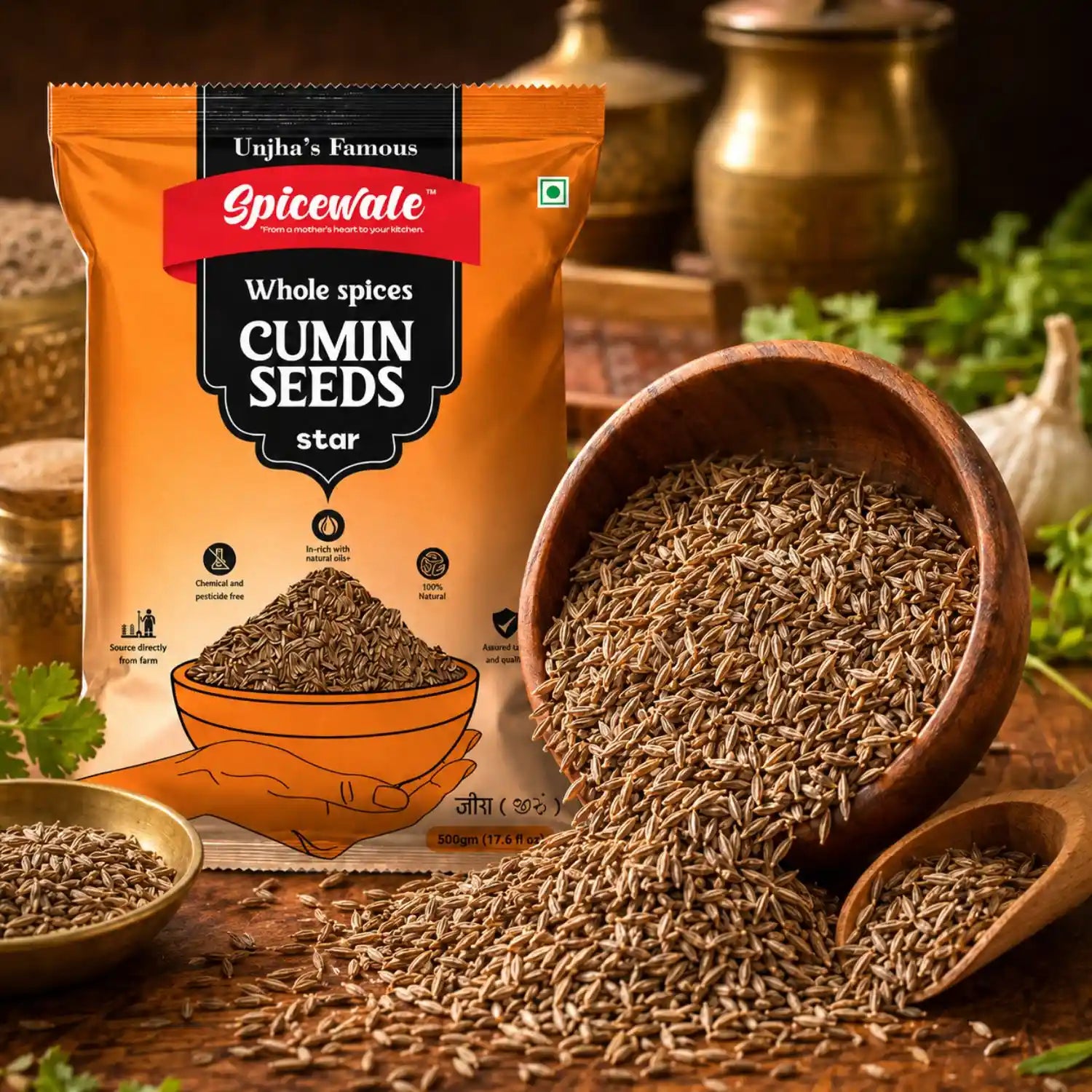 Jeera Star, Premium Whole Cumin, Stone-Free