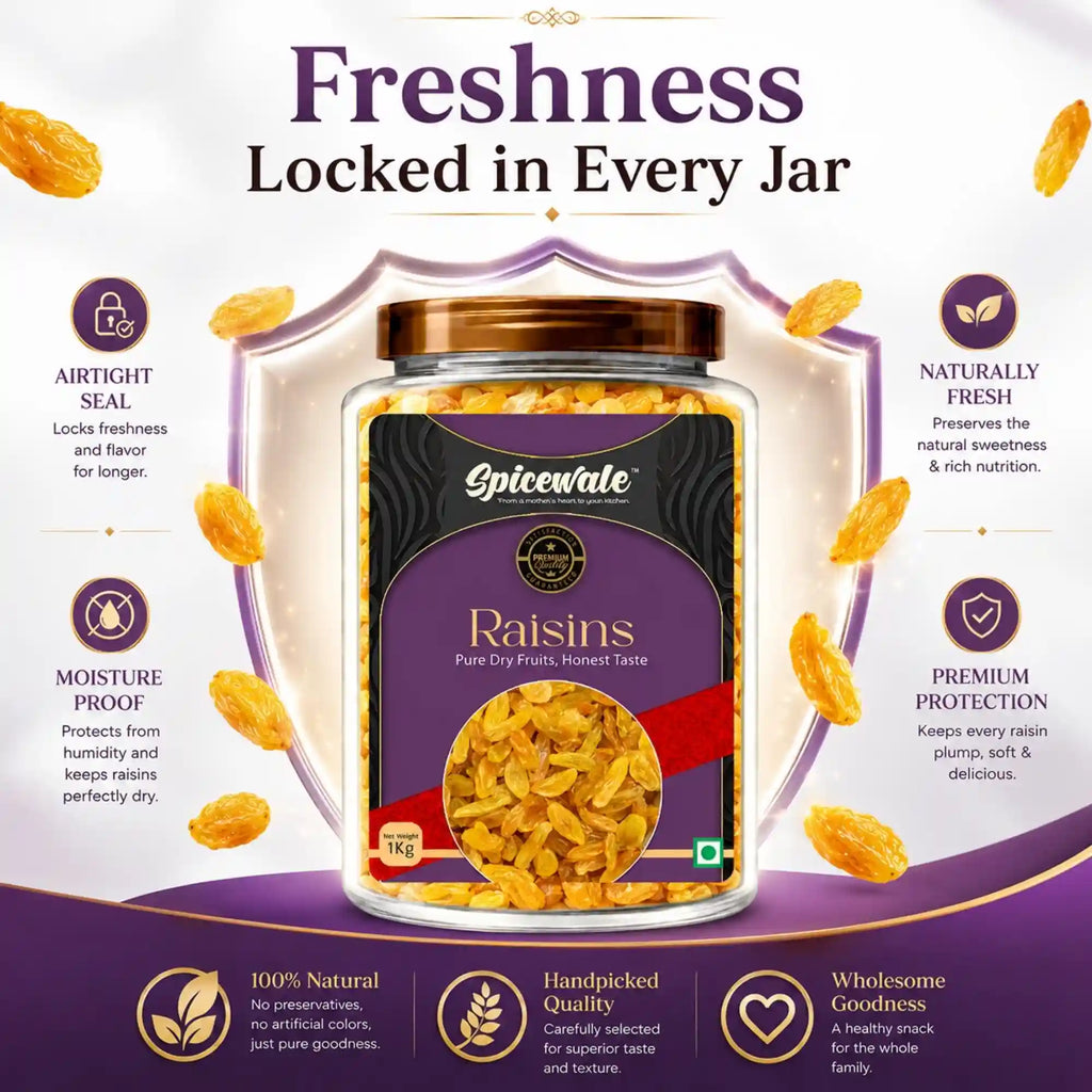 Raisins, Kishmish, Sun-Dried, No Preservatives