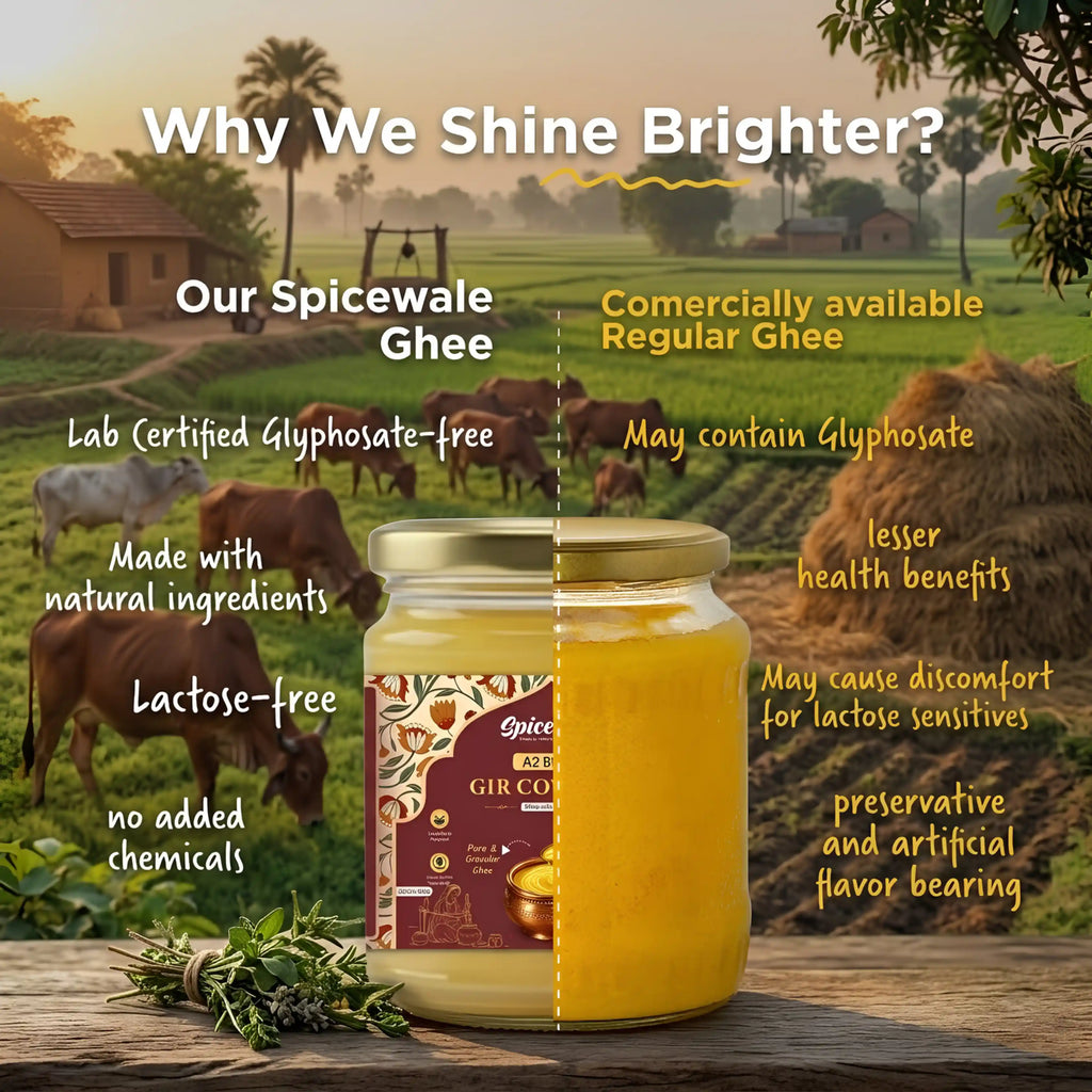 Bilona A2 Ghee, Glass Jar, Hand-Churned