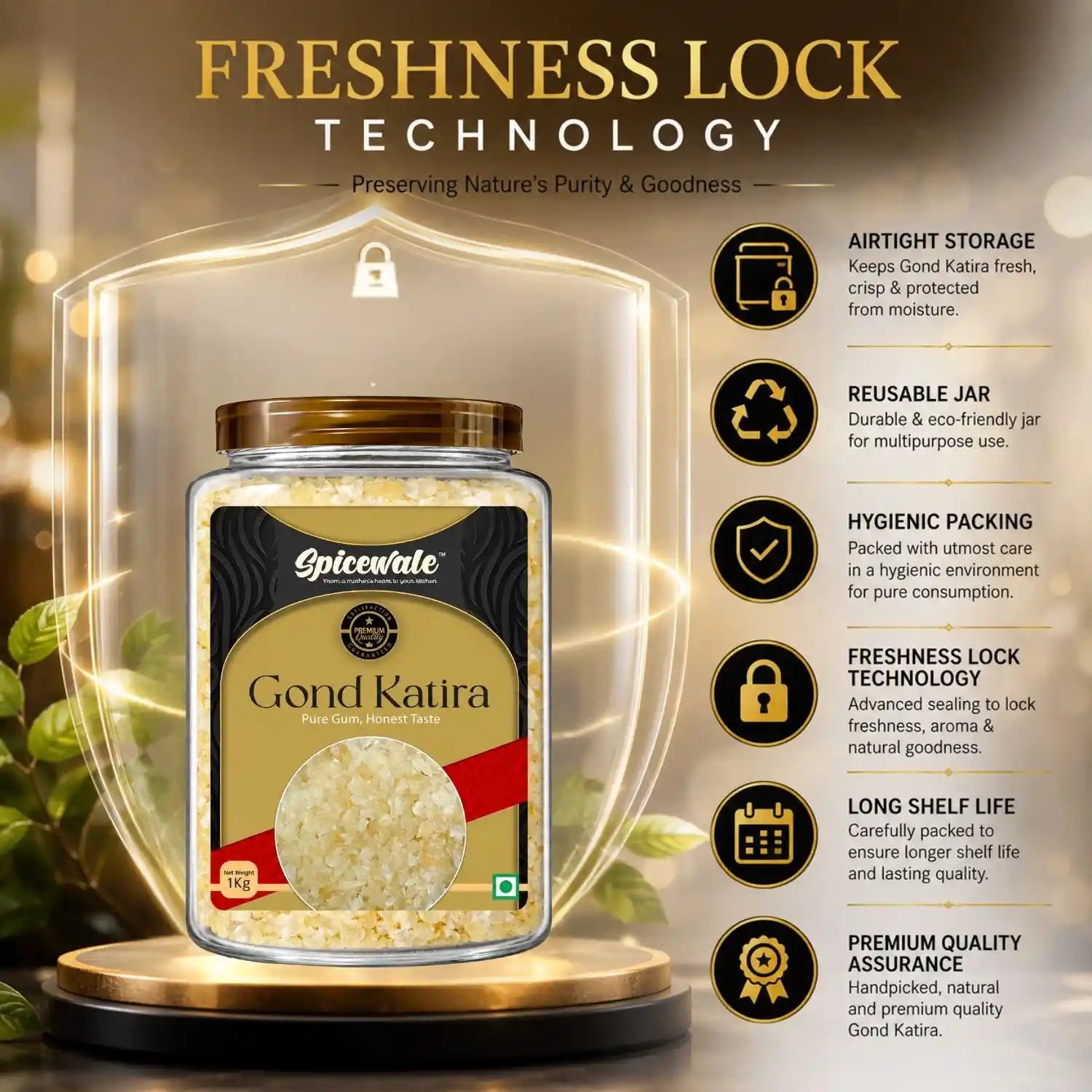 Gond Katira, Pure Edible Gum, Ayurvedic