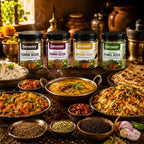 4-Jar Spice Combo, Jeera, Saunf, Ajwain and Rai