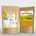 Yellow Mustard Seeds, Peeli Sarson, Whole, Stone-Free, Cleaned In-House